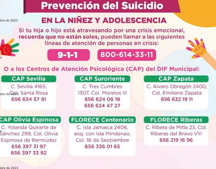 Exhorta el SIPINNA a proteger a los infantes del suicidio