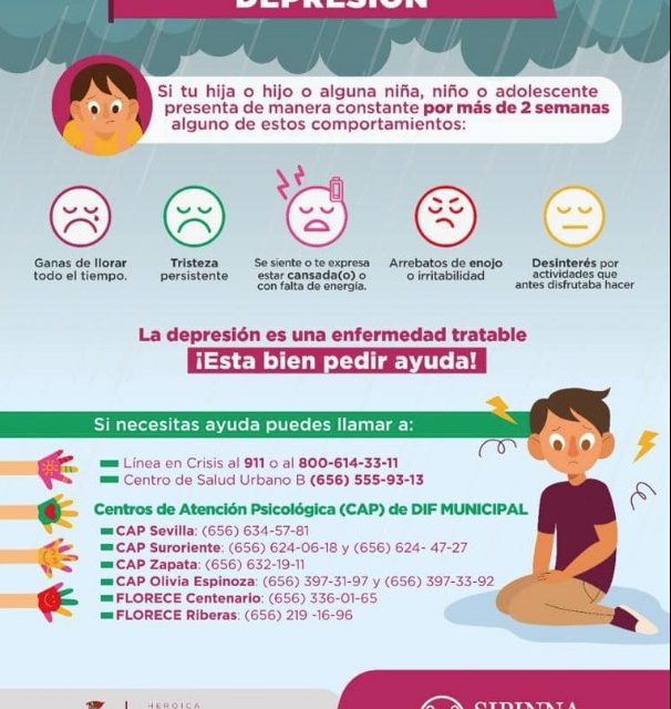 Llama el SIPINNA a buscar ayuda al detectar casos de depresión en infantes