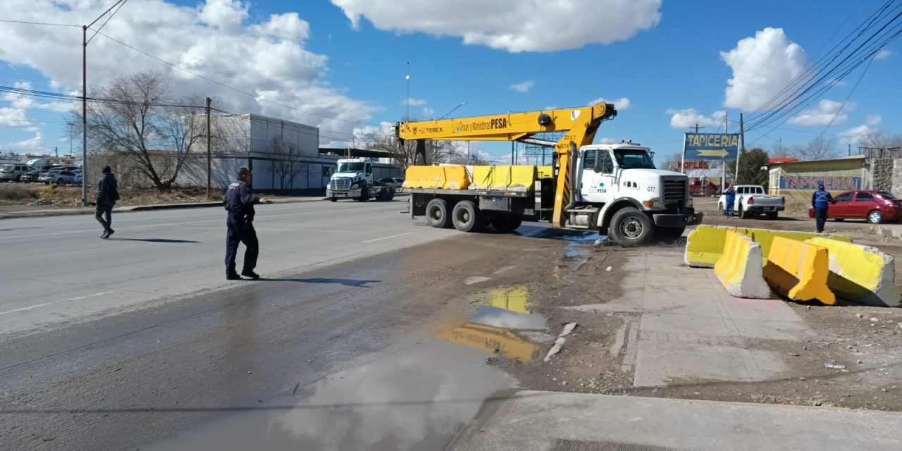 Por obras de reposición de colector desviarán tráfico en la Waterfill a partir de este lunes