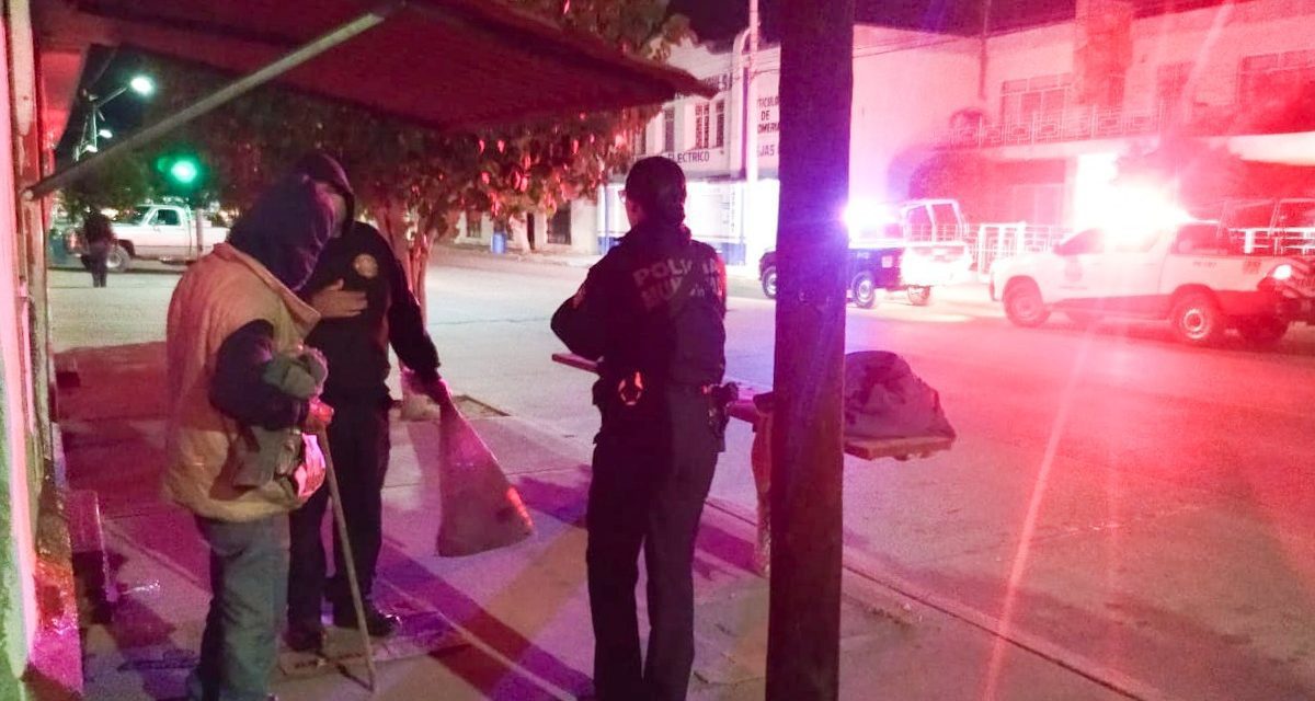 Continua operativo para resguardo de personas en situación de calle ante bajas temperaturas