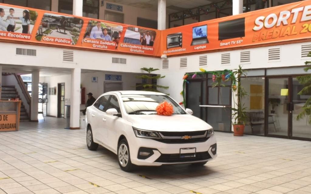 Sorteo Predial ofrece la oportunidad de ganar un automóvil Chevrolet Aveo 2024