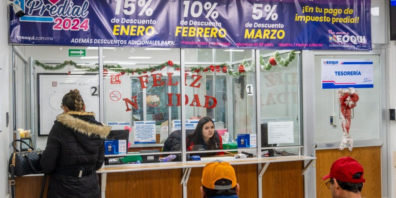 En Meoqui abiertas cajas de tesorería los sábados para pago de predial