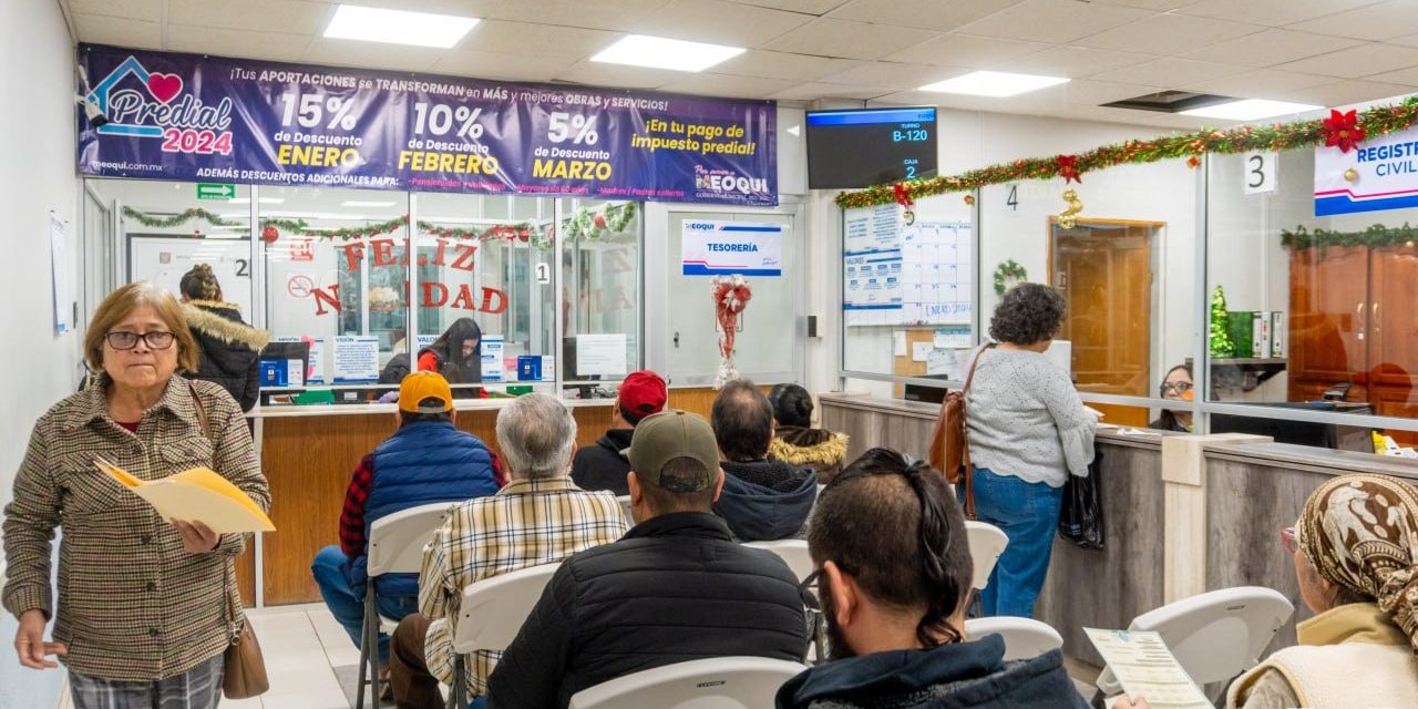 En Meoqui abiertas cajas de tesorería los sábados para pago de predial