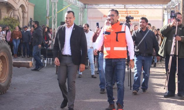 Arrancan Alcalde César Peña y Diputado Francisco Sánchez la modernización de la Avenida Juárez