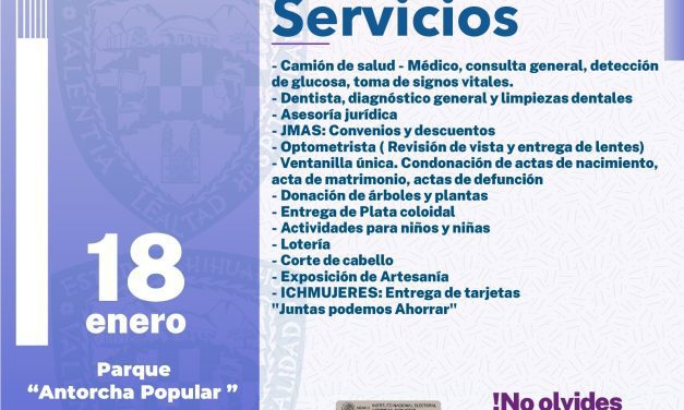 Llega feria de servicios gratuitos «Juntos Cerca de Ti» a colonia Antorcha Popular
