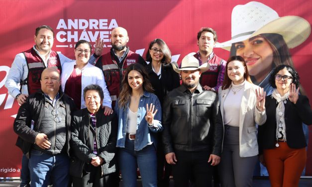 Ganamos tres a uno”: presenta Andrea Chávez balance de precampaña