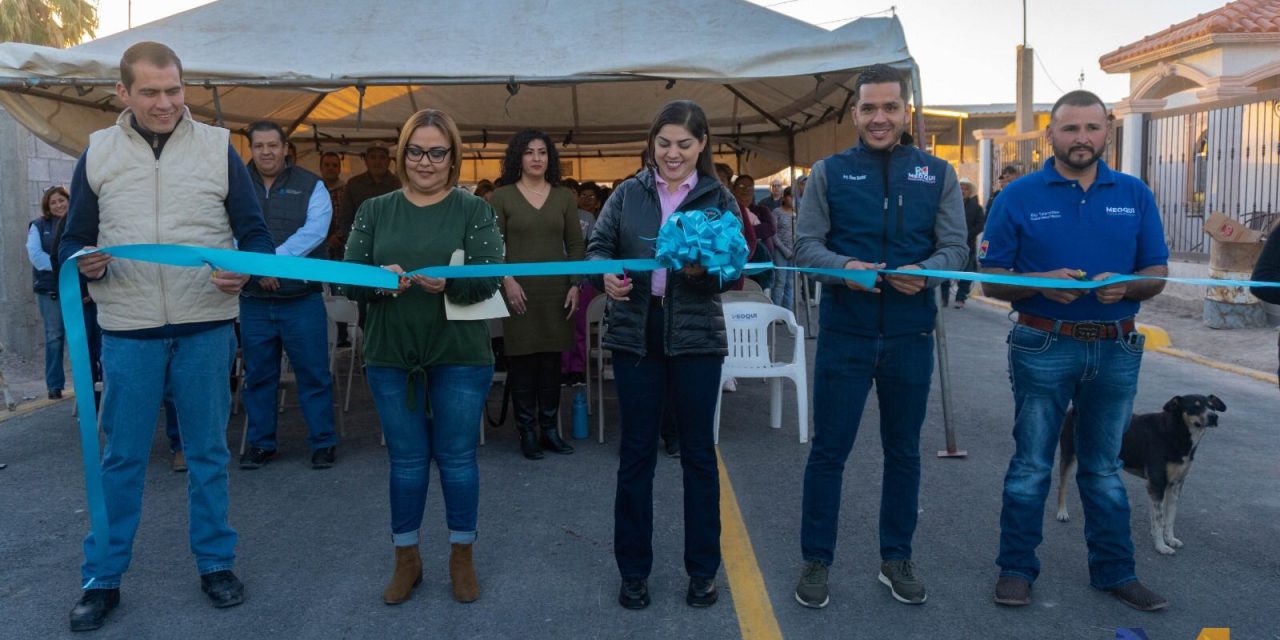 Inaugura Miriam Soto Calle 3ra Oriente en Nuevo San Lucas