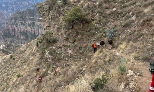 Coordina Protección Civil operativo conjunto de rescate en la barranca Sinforosa
