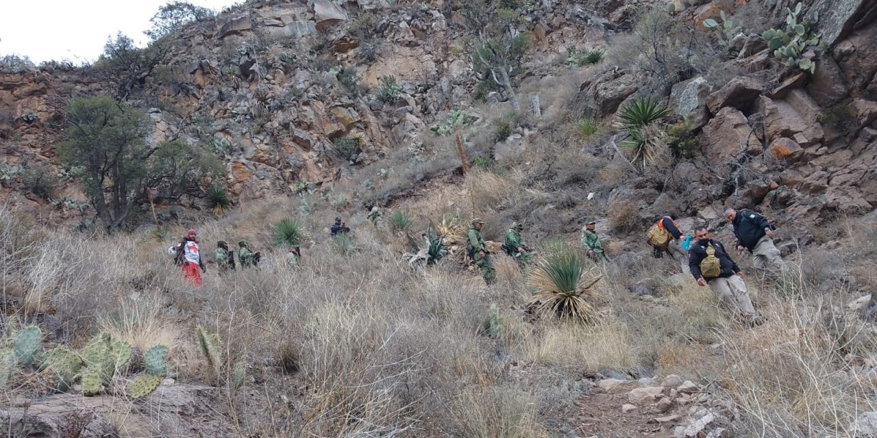 Coordina Protección Civil operativo conjunto de rescate en la barranca Sinforosa