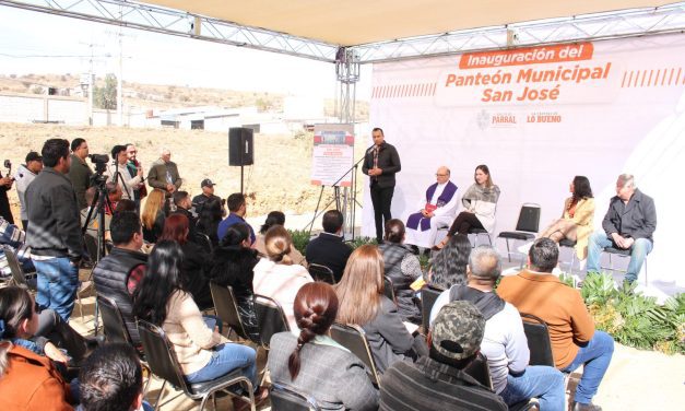 Inaugura Alcalde Peña el nuevo Panteón Municipal “San José”