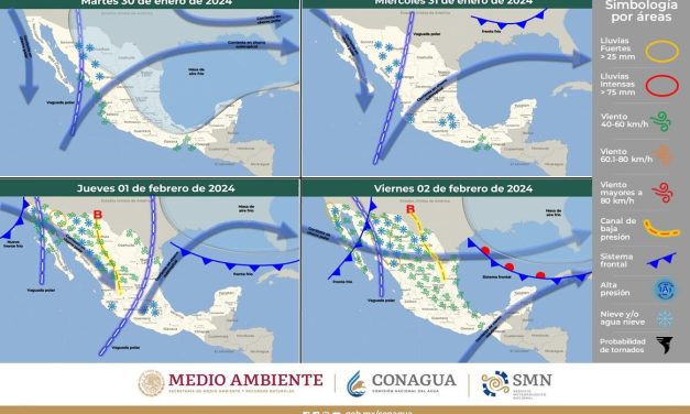 Alerta Protección Civil por ingreso de la Quinta Tormenta Invernal