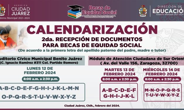 La próxima semana segunda recepción de documentos para tramitar becas escolares