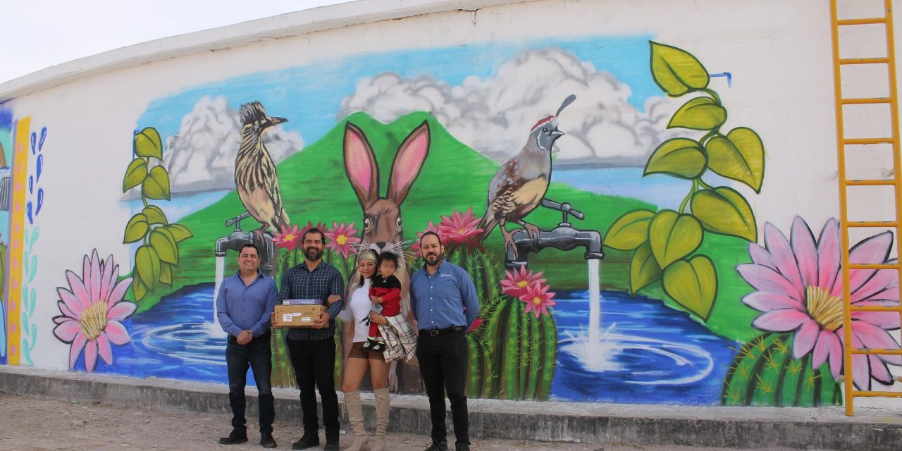 Plasman murales ganadores del concurso “Pintemos Conciencia” de la JMAS Chihuahua