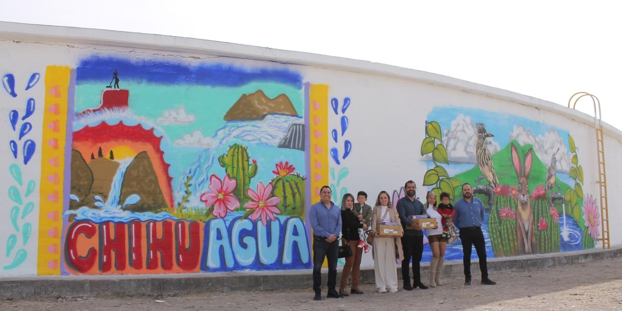 Plasman murales ganadores del concurso “Pintemos Conciencia” de la JMAS Chihuahua