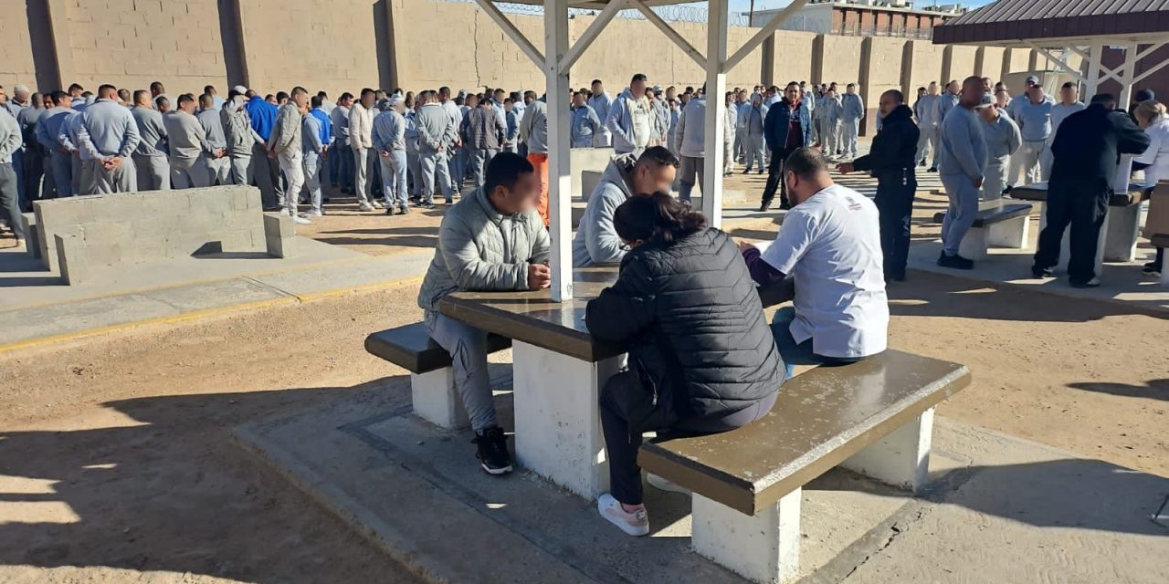 Supervisa SSPE brigadas de tamizaje en el CERESO No.3 por el Programa Estatal de VIH