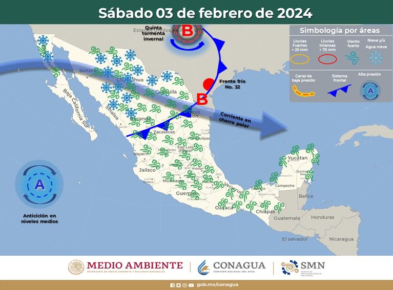 Continúa alerta por fuertes vientos y precipitaciones en el estado