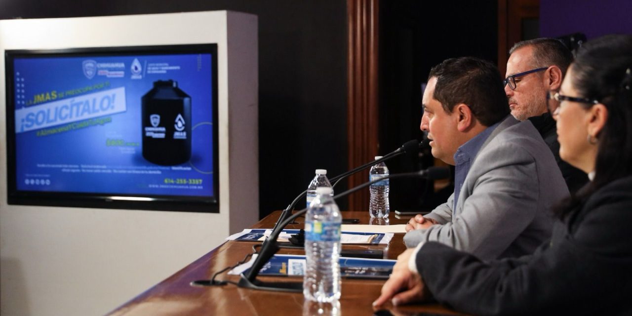 Arranca JMAS Chihuahua programa de Subsidio de Tinacos 2024