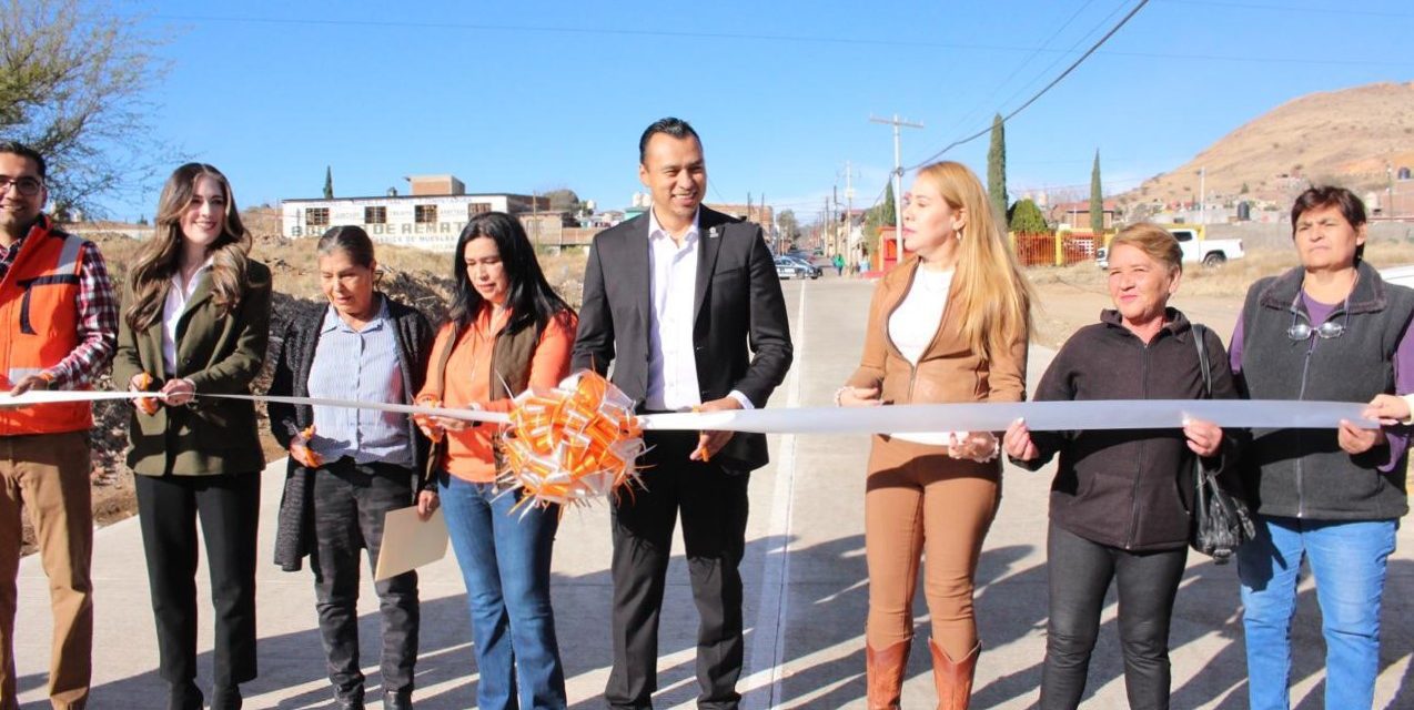 Inaugura Alcalde Peña la obra de pavimentación de la Calle García Naranjo