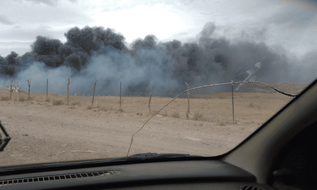 Reportan incendio en basurero de Santa Isabel
