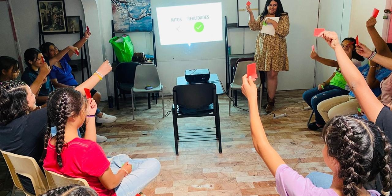Imparte D.H. plática a jóvenes del albergue Hogar de Amor y Superación