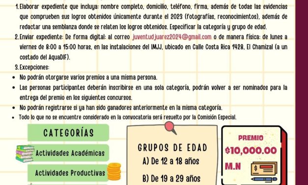Exhortan a inscribir en el Premio de la Juventud Maass 2024