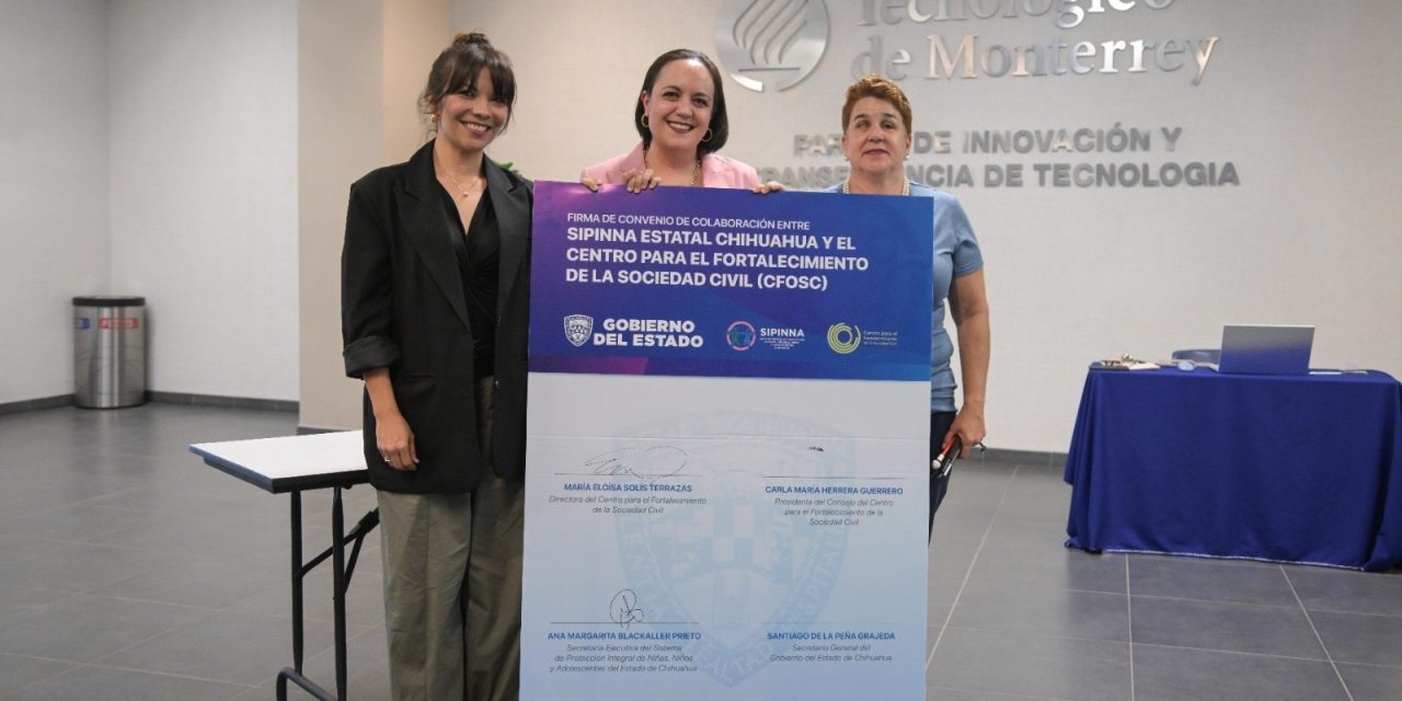 Firman convenio SIPINNA y CFOSC para fortalecer acciones y políticas en favor de la niñez
