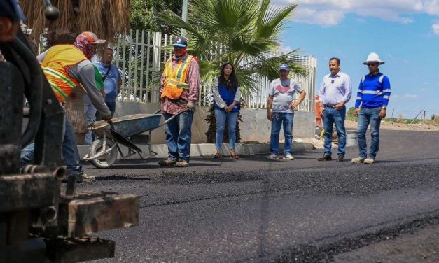Anuncian conclusión de pavimentación en calles del KM 92
