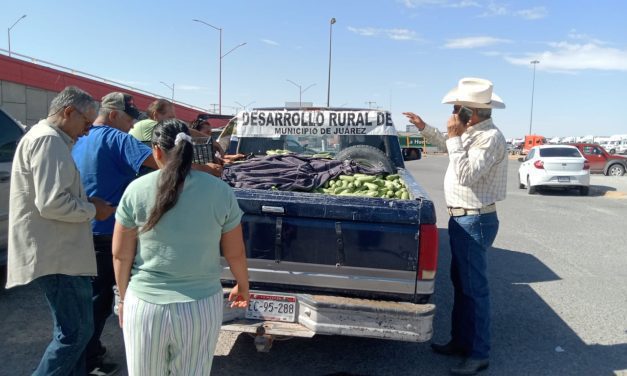 Los productores de Samalayuca retribuyen apoyos a la comunidad fronteriza