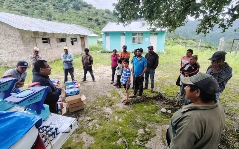 Entrega JCAS 740 dispositivos de ultrafiltración de agua en la Sierra Tarahumara