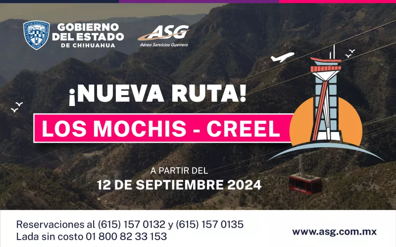 Anuncian nueva ruta Los Mochis–Creel