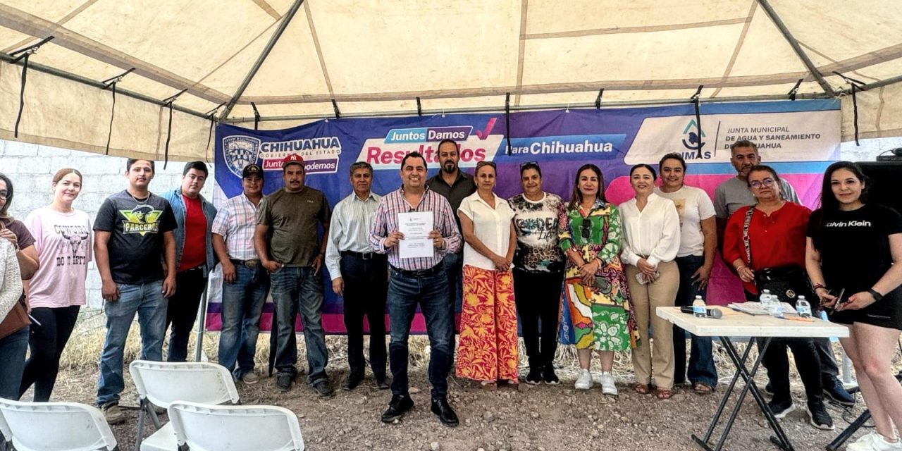 Llevará JMAS Chihuahua red de agua potable a la colonia Labor de Terrazas