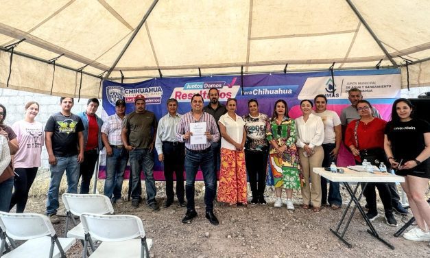 Llevará JMAS Chihuahua red de agua potable a la colonia Labor de Terrazas
