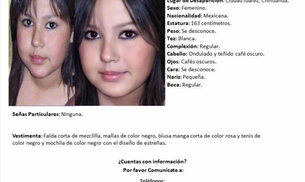 Continúa CLB la búsqueda de la joven Esmeralda Castillo Rincón