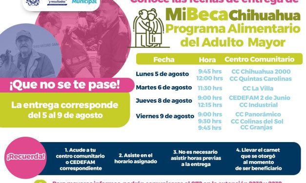 Consulta lugares y horarios para la entrega del PAAM
