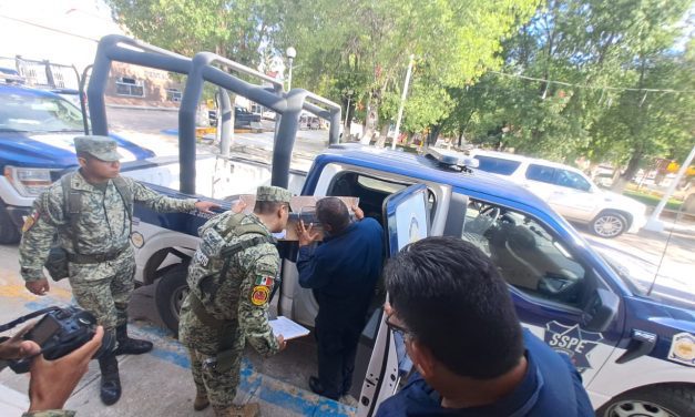 Desarma SSPE a policía municipal de Valle de Zaragoza