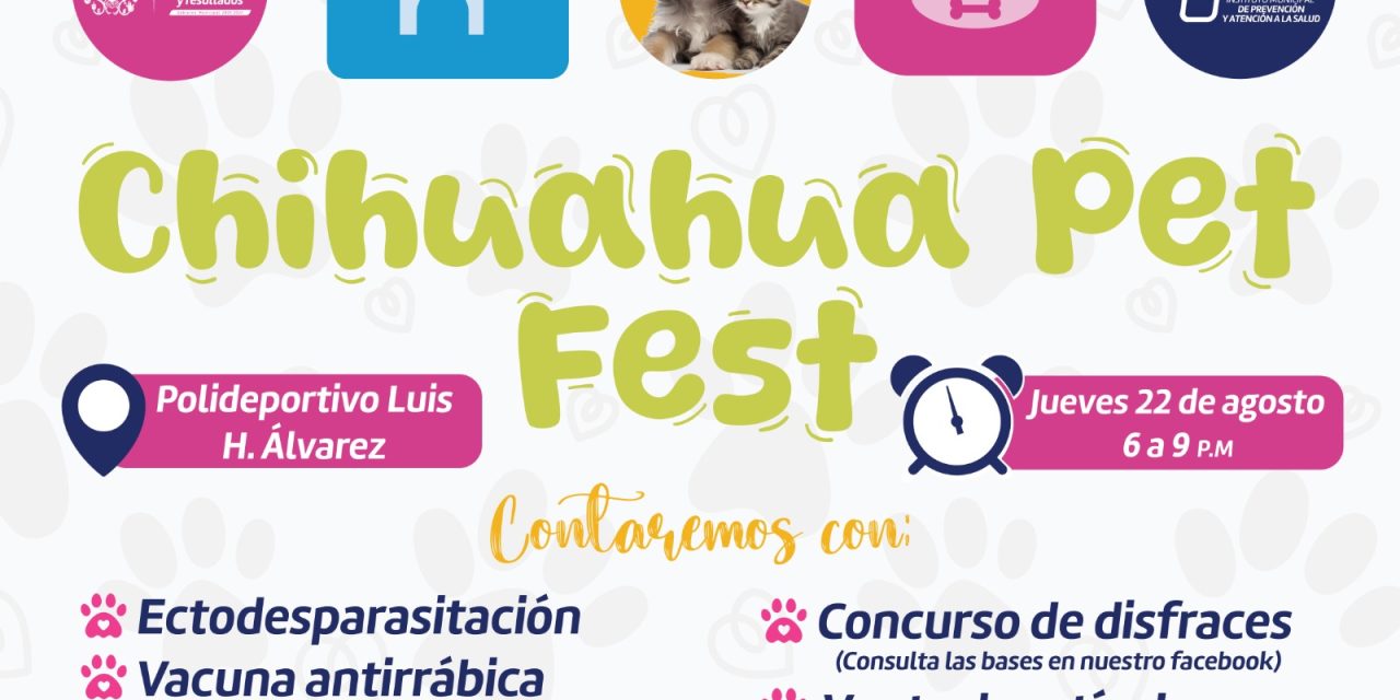 Vacunas, adopciones, concursos y más en el “Chihuahua Pet Fest”