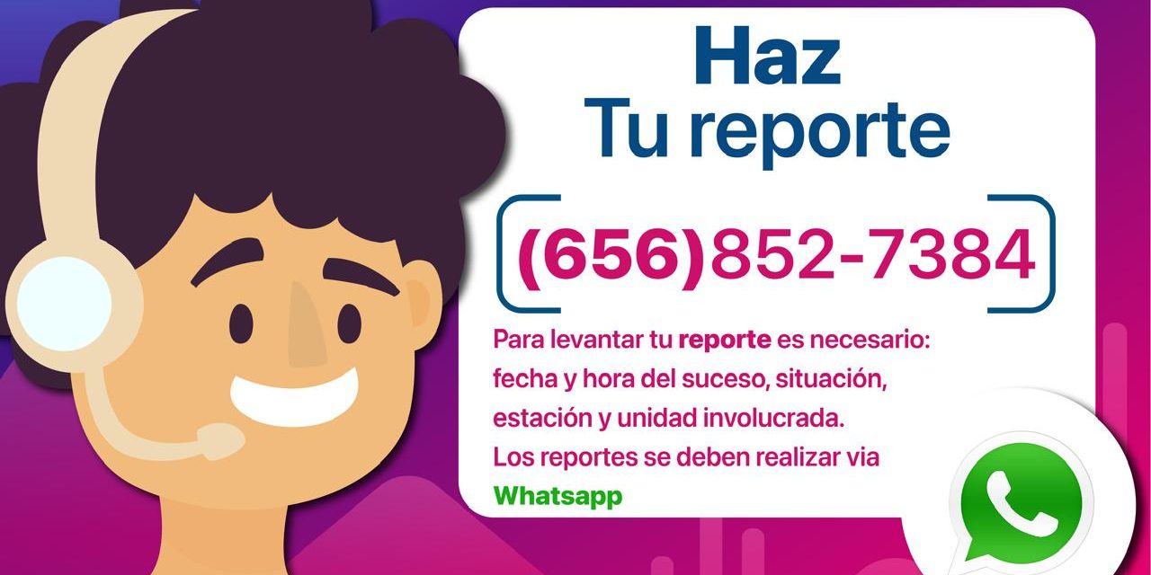 Habilita JuárezBus línea de WhatsApp para reporte de quejas 