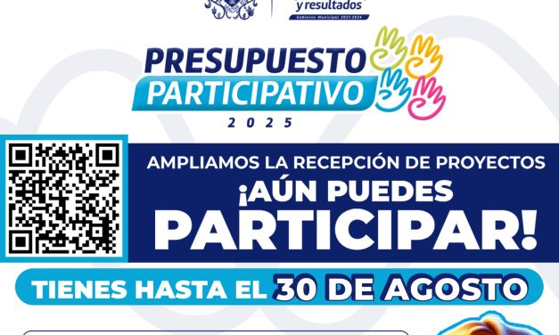 Amplían recepción proyectos para el Presupuesto Participativo 2025