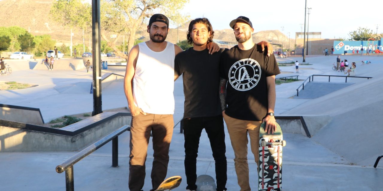 Participan patinadores en construcción de “skatepark” del Polideportivo