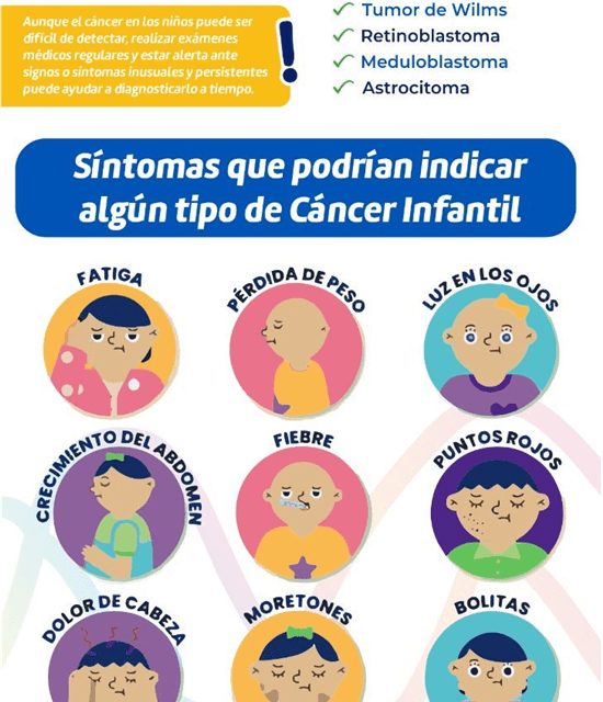 Informa IMPE síntomas del cáncer infantil; emite recomendaciones en su prevención