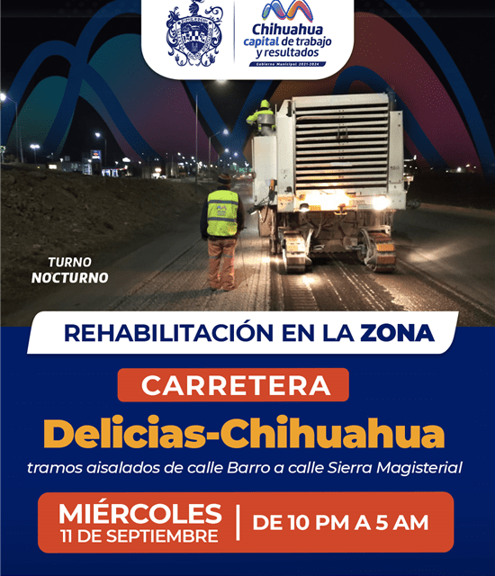 Iniciarán rehabilitación de tramo carretero Delicias-Chihuahua