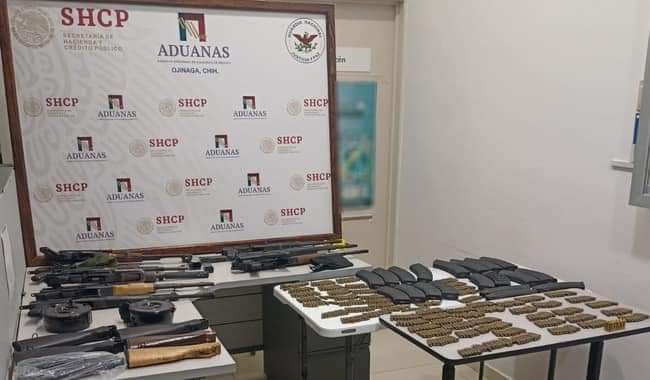 ASEGURAN ARMAMENTO EN ADUANA DE OJINAGA