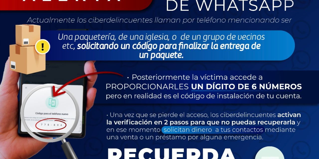 Alerta Policía Cibernética sobre nueva forma de hackeo en WhatsApp