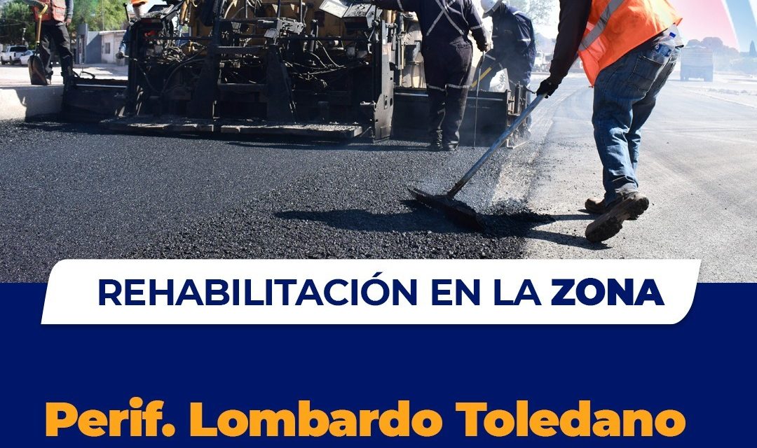Transita con precaución, continúa recarpeteo en periférico Lombardo Toledano