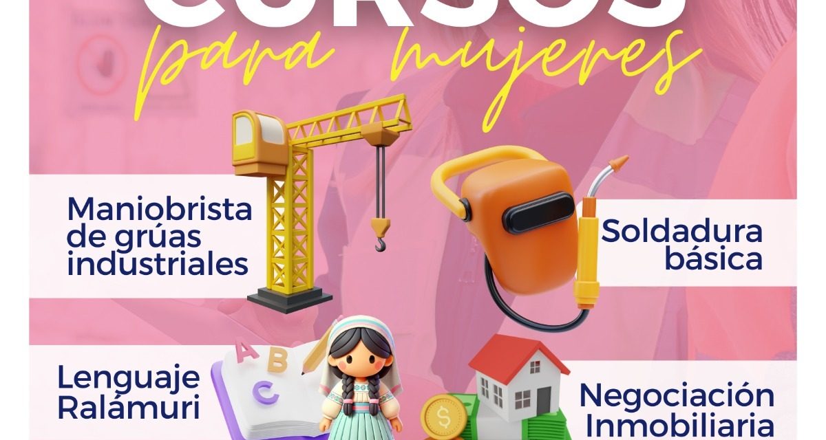 Capacitarán a mujeres en diversos cursos de empoderamiento