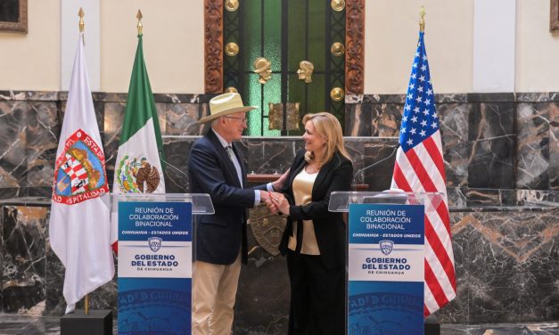 “En Chihuahua hay voluntad de tender puentes y coadyuvar con los gobiernos de Estados Unidos y de México”: Maru Campos