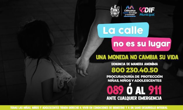 ¿Has visto un niño en la calle? Denuncia, una moneda no cambia su vida