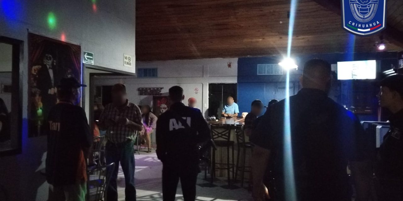 Realiza FEM operativo preventivo contra la trata de personas en bares de Chihuahua
