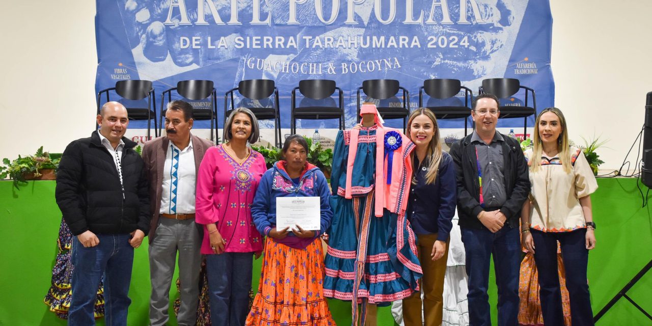 Premian a ganadores del Concurso Regional de Arte Popular en la Sierra Tarahumara 2024