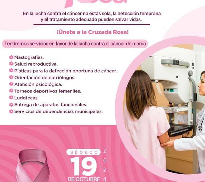 Desarrollo Social llevará apoyos en la próxima Cruzada Rosa